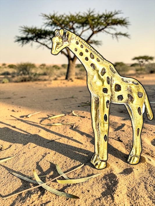 Brass Mini Giraffe Collectible Figurine