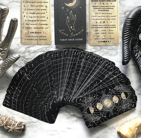 Shores Of The Moon Tarot Deck with Guildbook - Full 78 Tarot Deck