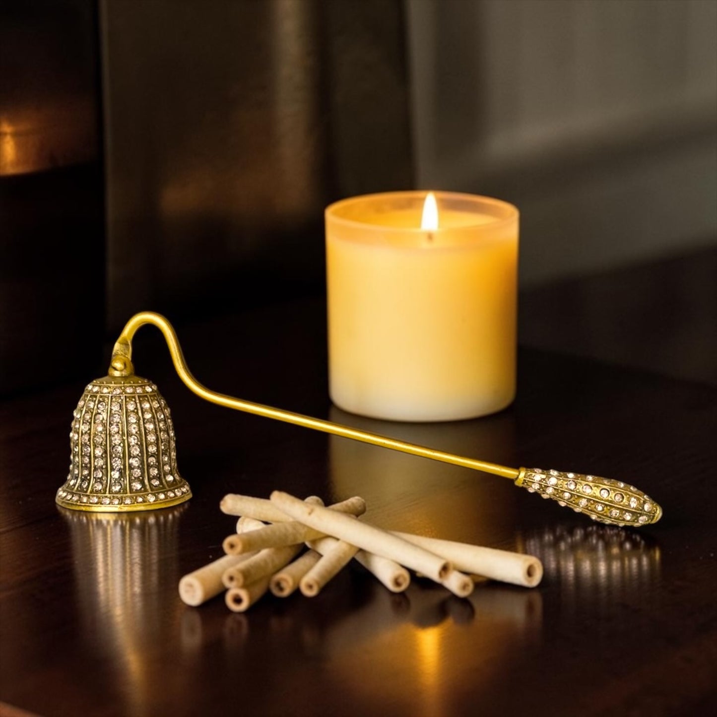 Antique Gold Candle Snuffer