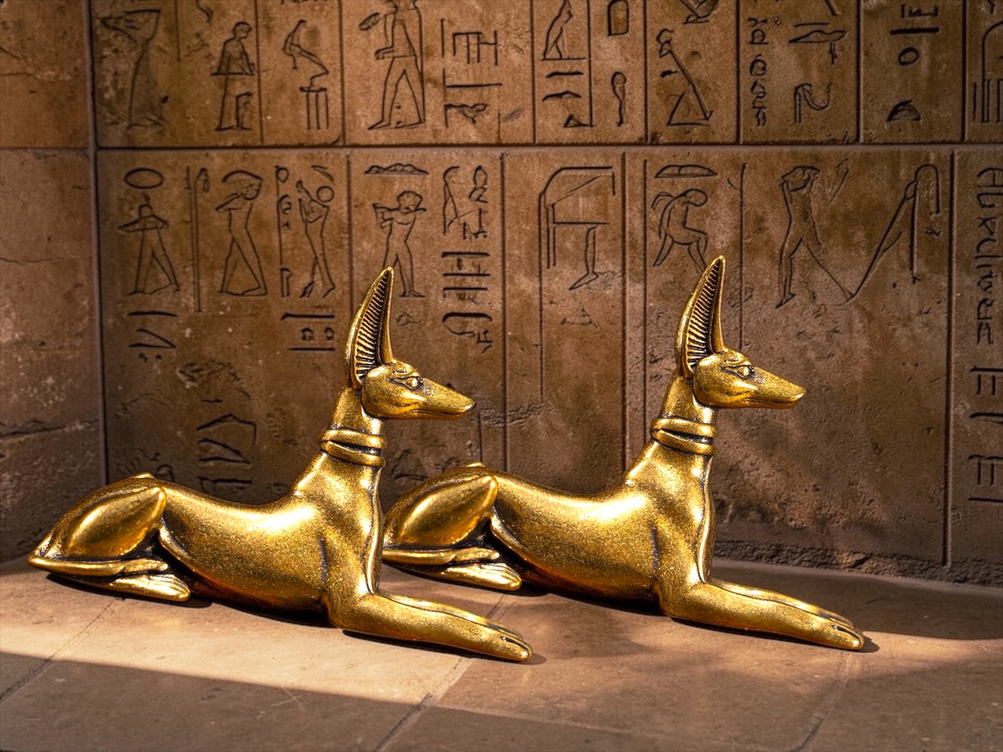 Brass Mini Dog Figurines