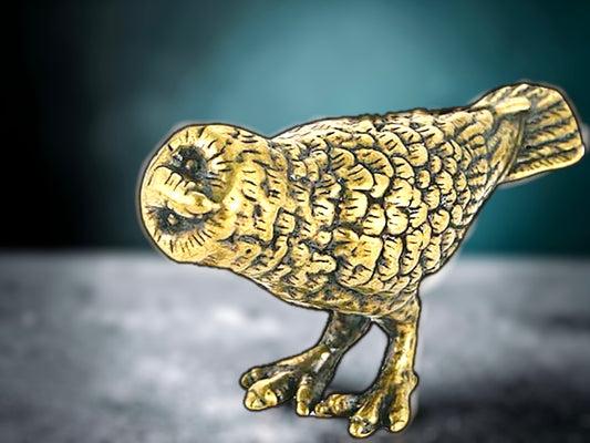 Brass Mini Owl Collectible Figurine
