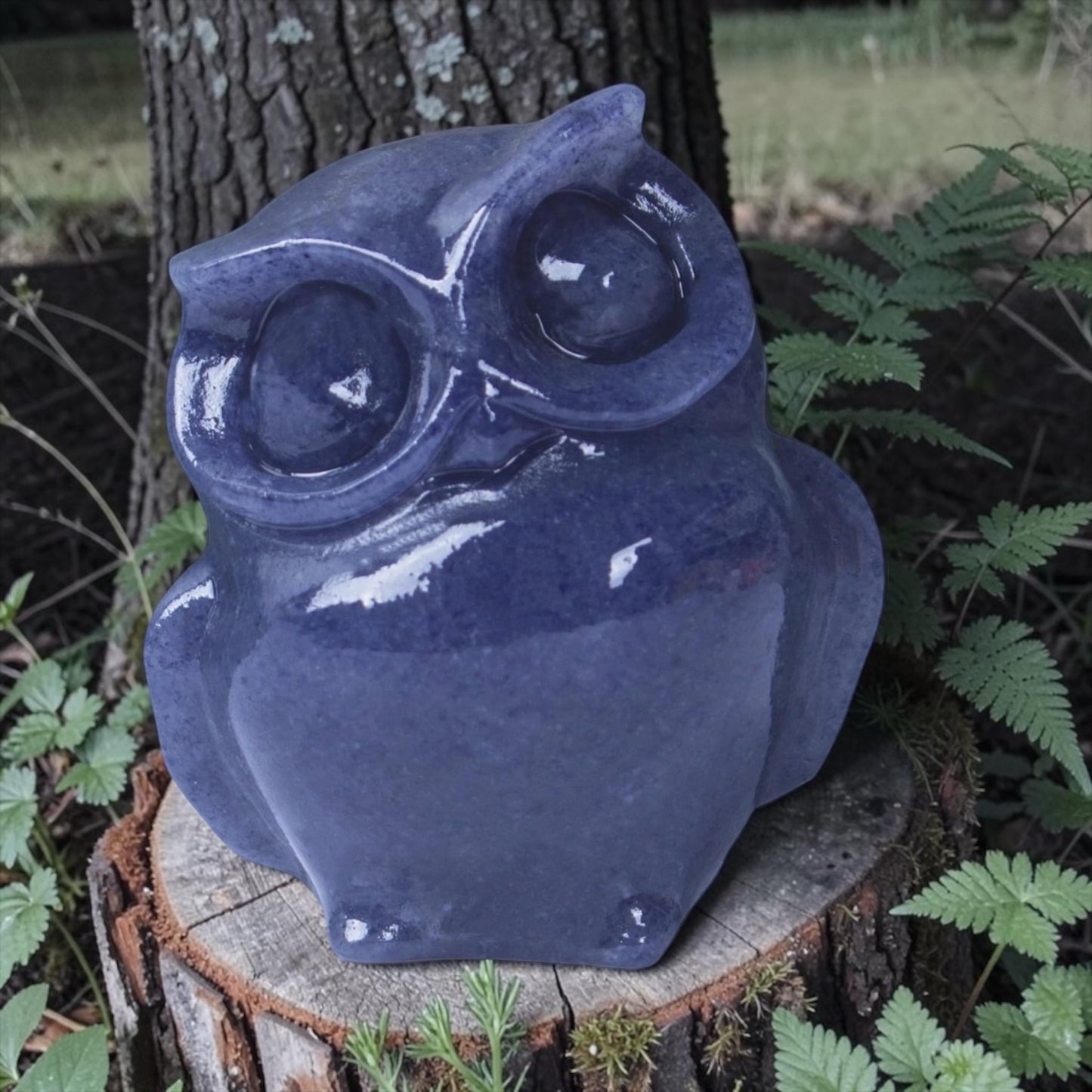 Crystal Owl Figurines