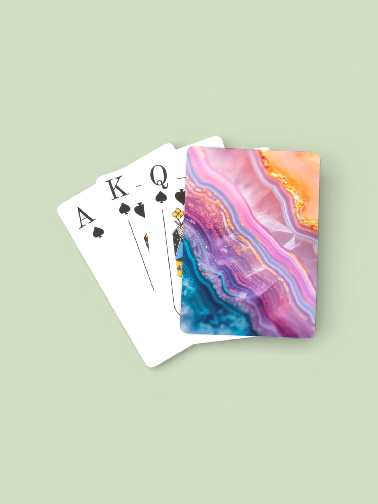 Crystal Card Deck with Acrylic Case