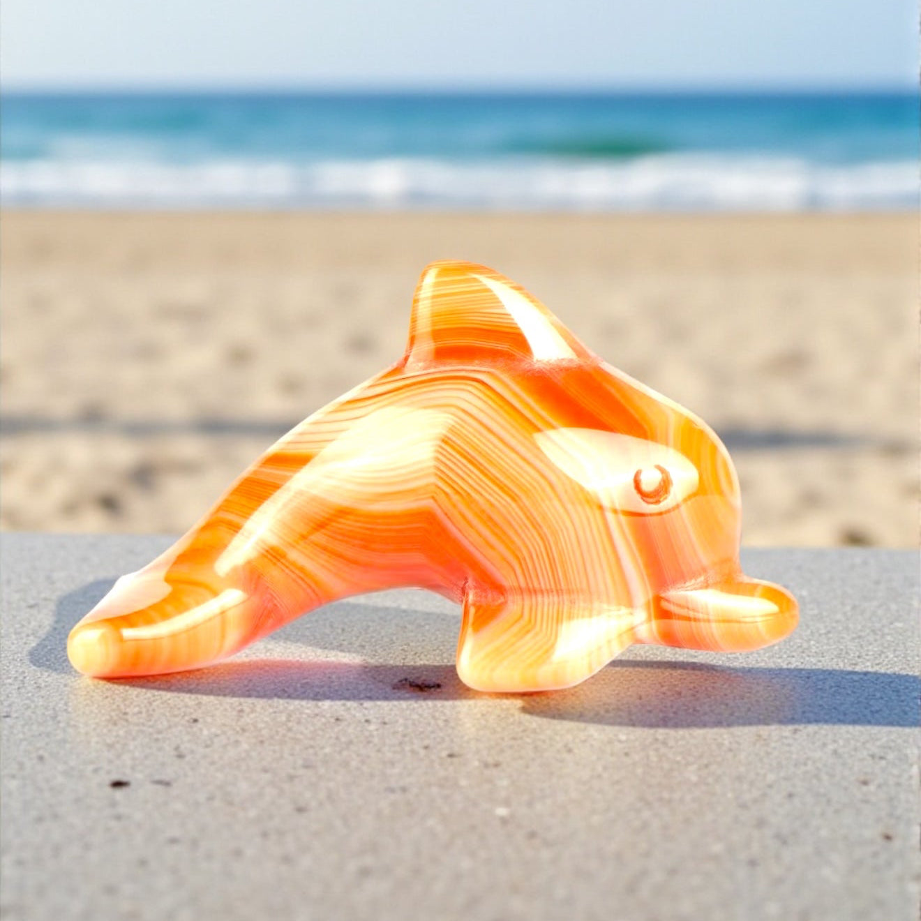 Crystal Dolphin Figurines