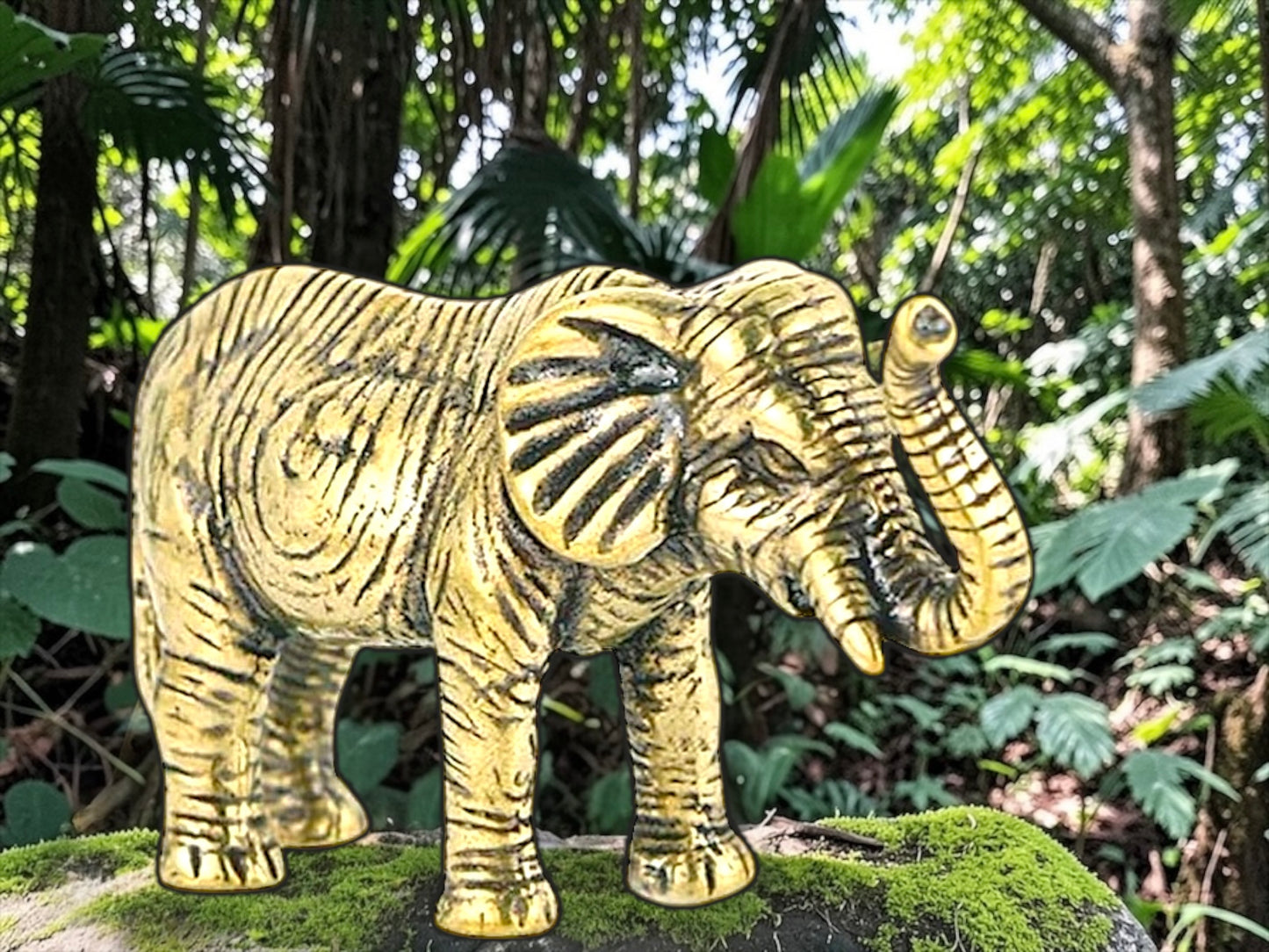 Brass Mini Elephant Collectible Figurine