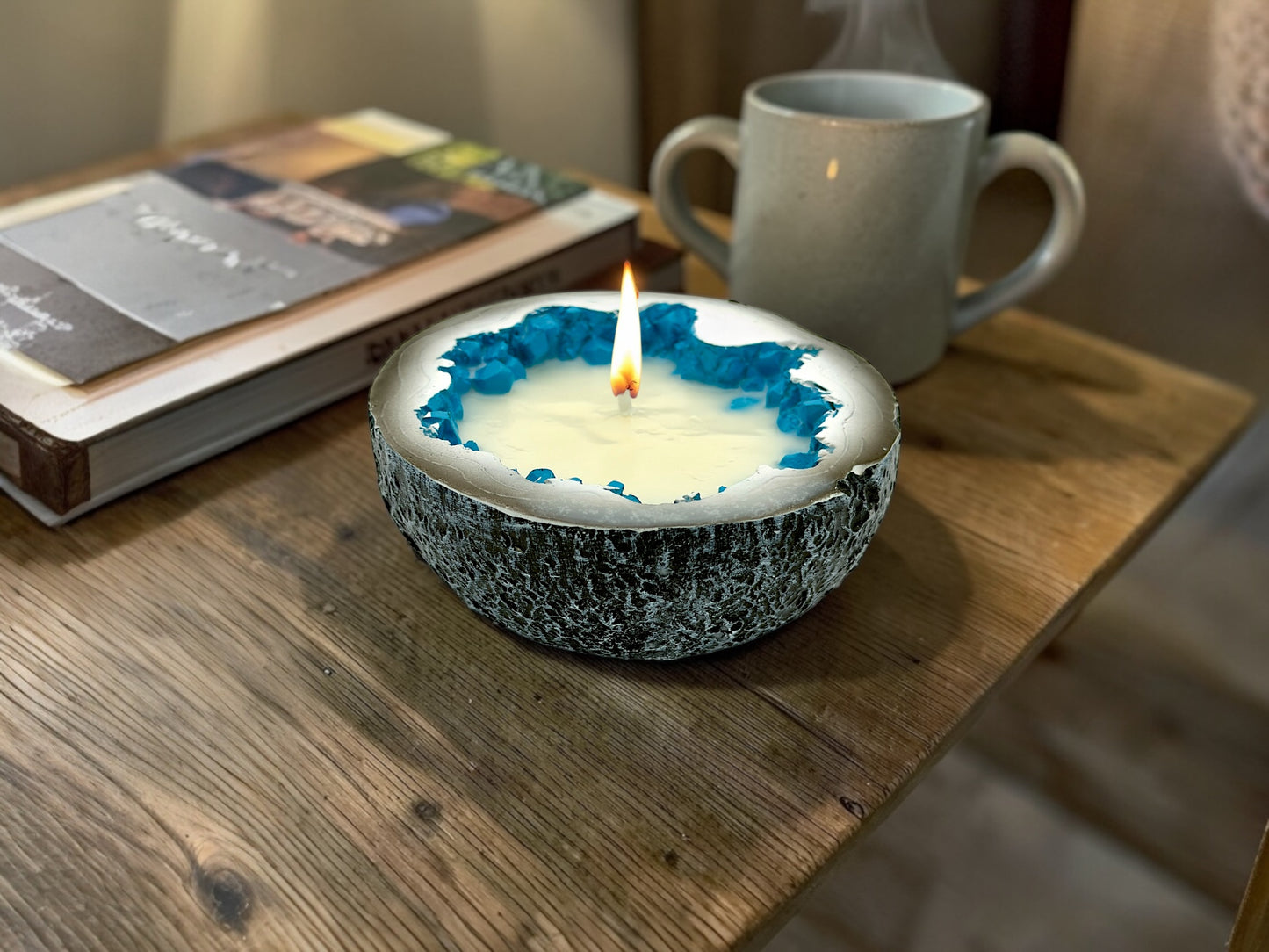 Geode Crystal Lavender Candle