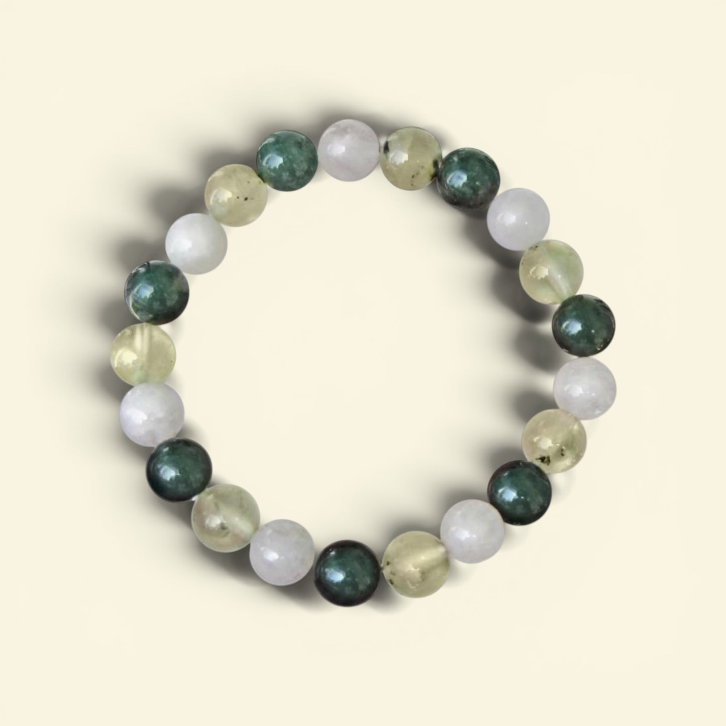 Reiki Crystal Healing Beaded Bracelet - Green Witch