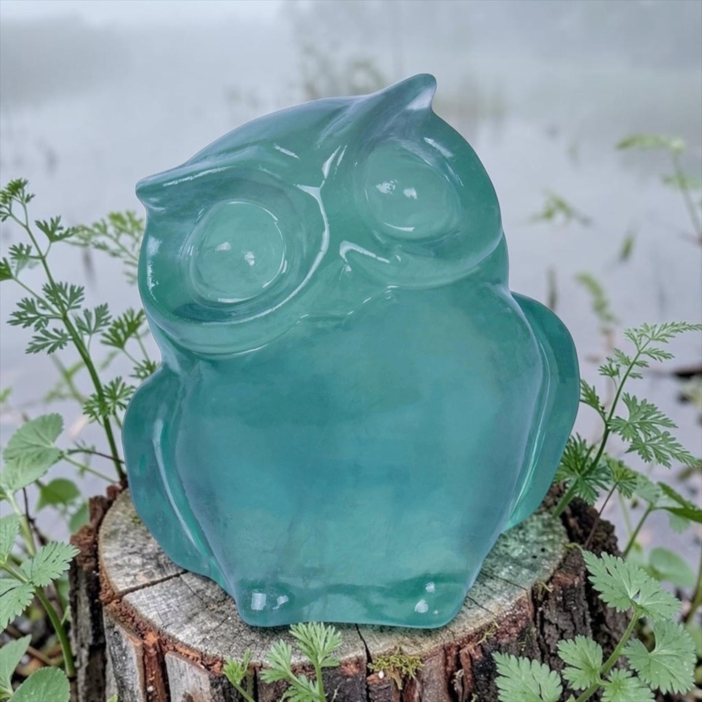 Crystal Owl Figurines