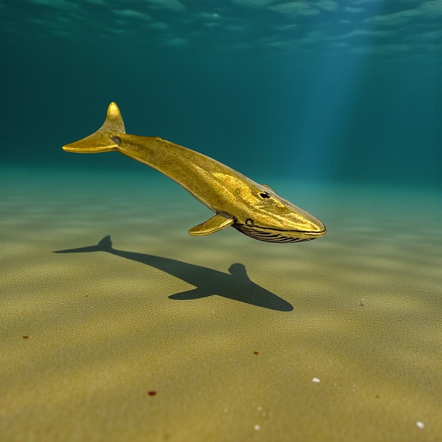 Vintage Brass Ocean Figures