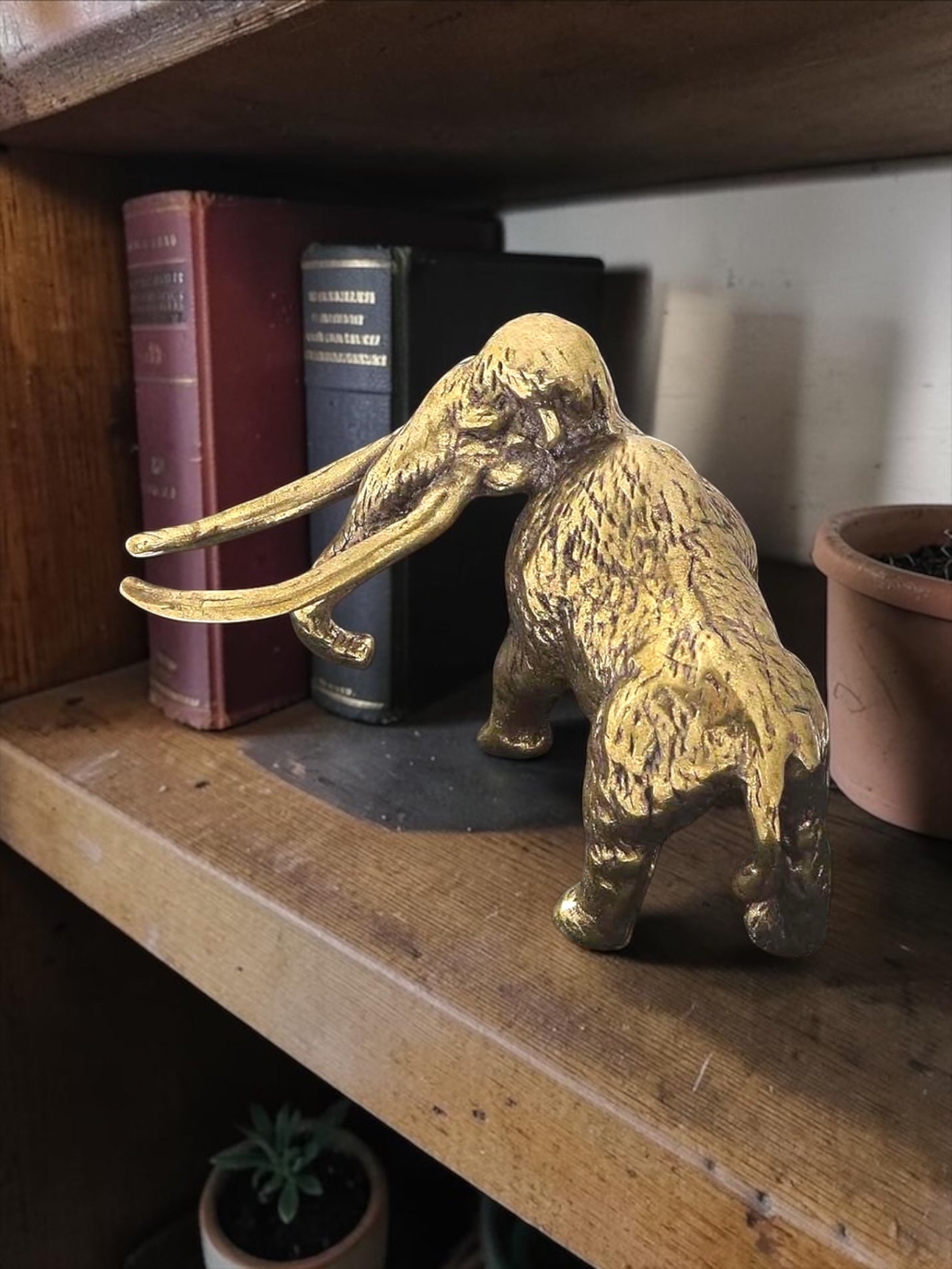 Brass Mini Wolly Mammoth Collectible Figurine
