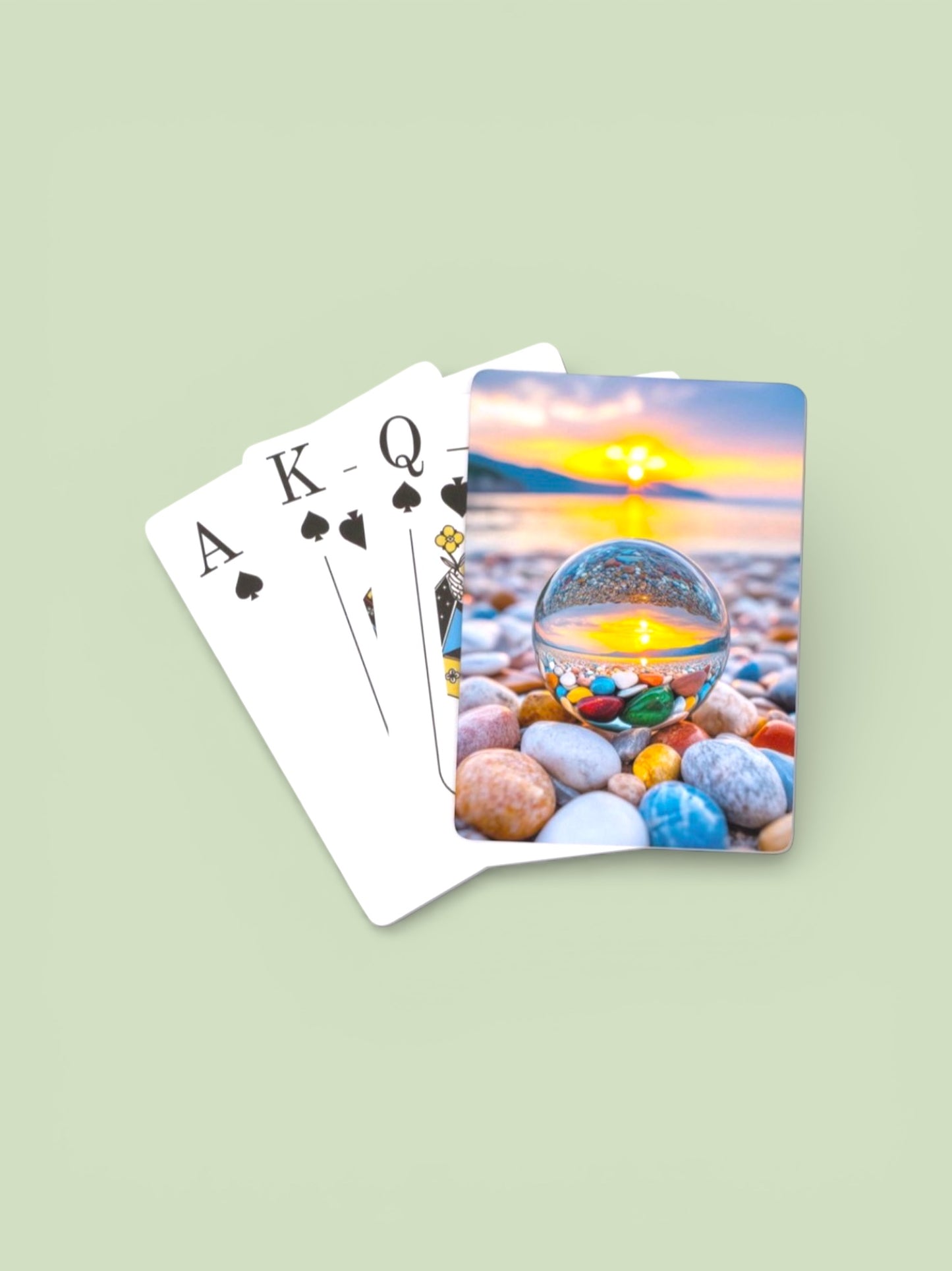 Crystal Card Deck with Acrylic Case