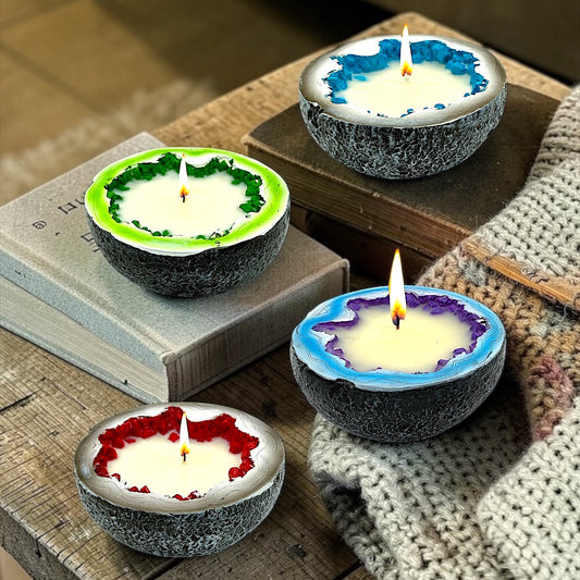 Geode Crystal Blooming Cactus Scented Candle