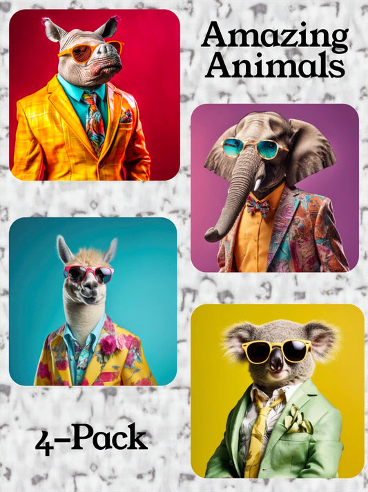 Amazing Animals Coaster Set