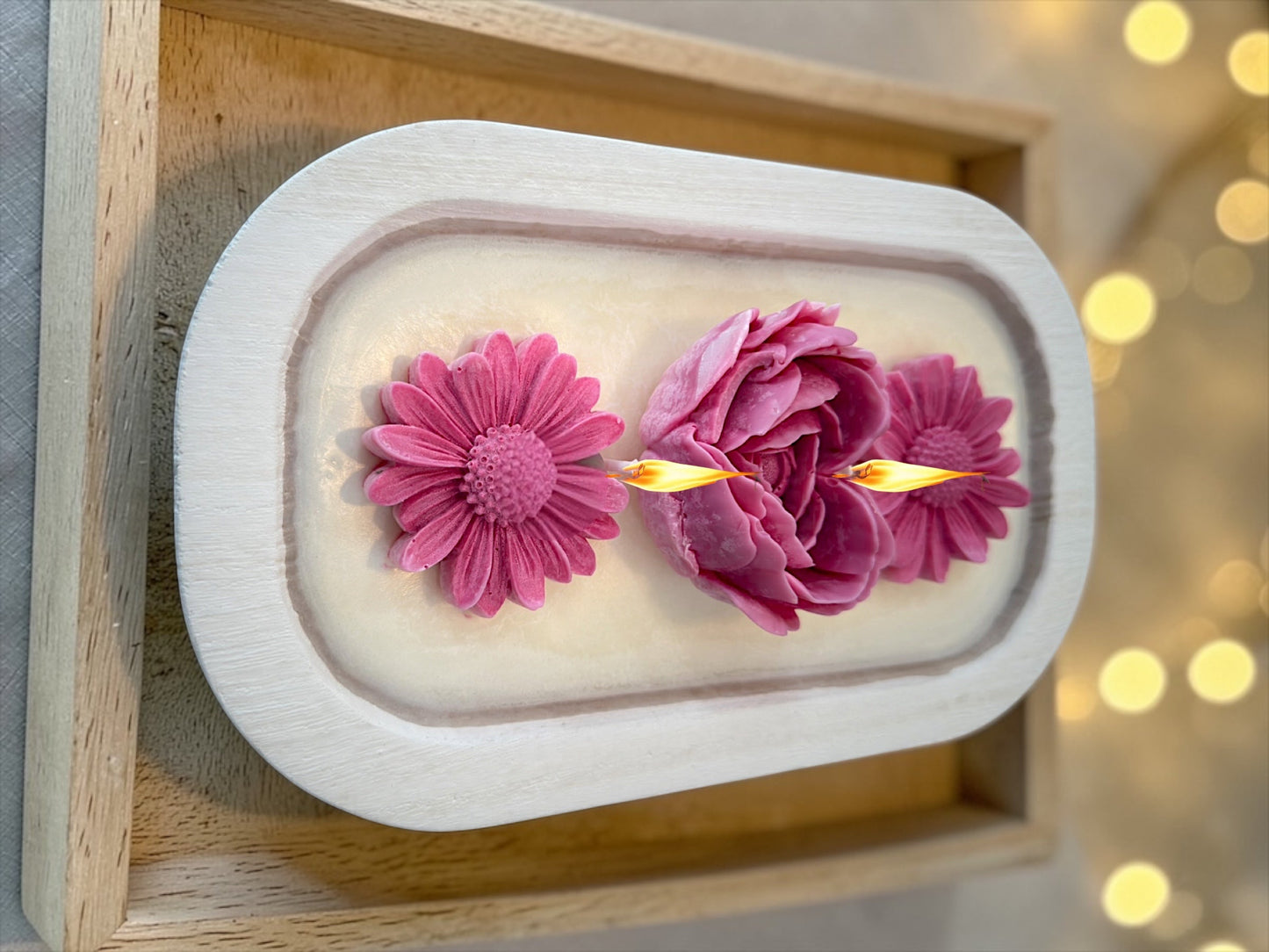 Spa Retreat Spring Flowers Candle