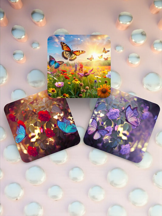 Butterfly Garden Coaster Set