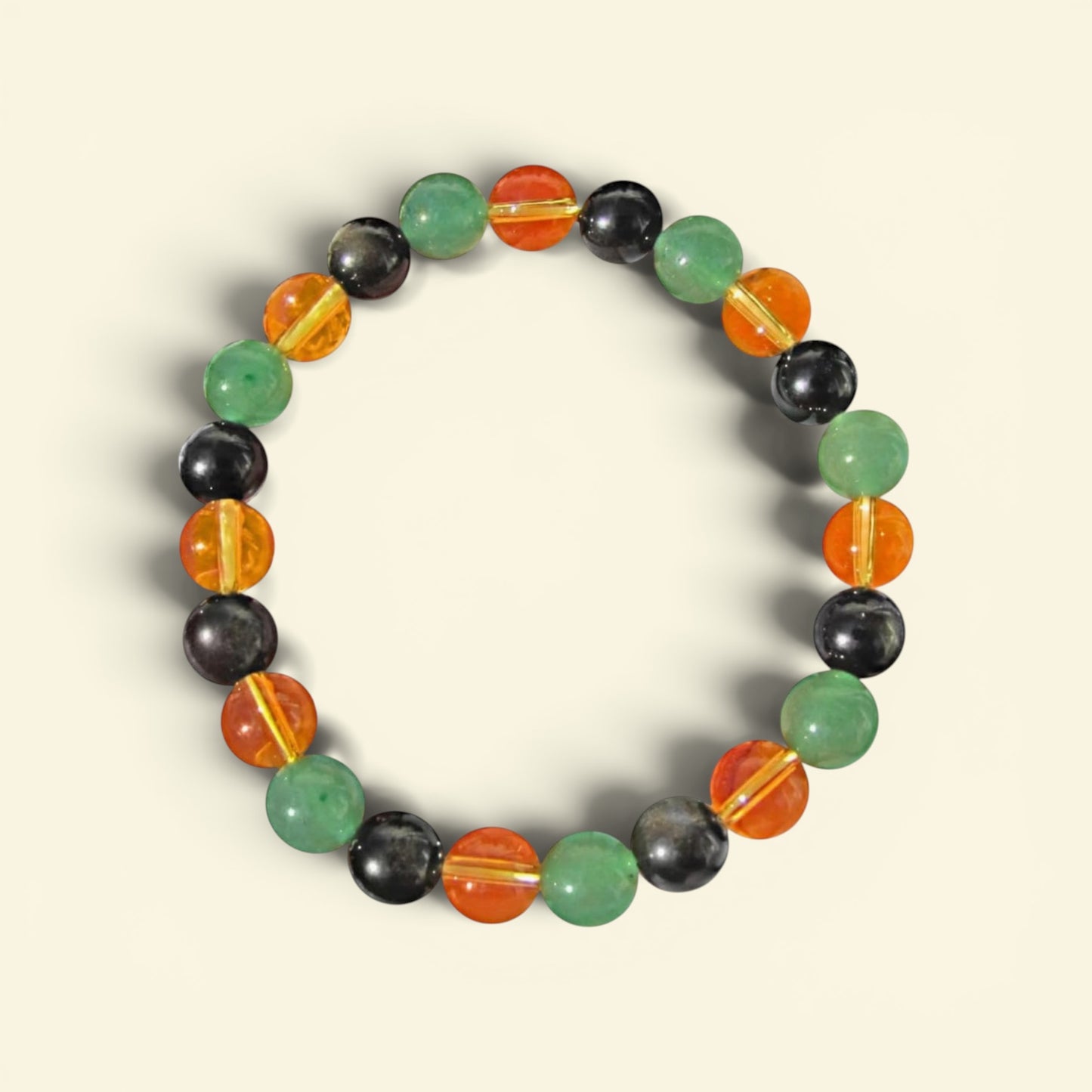 Reiki Crystal Healing Beaded Bracelet - Wealth & Abundance