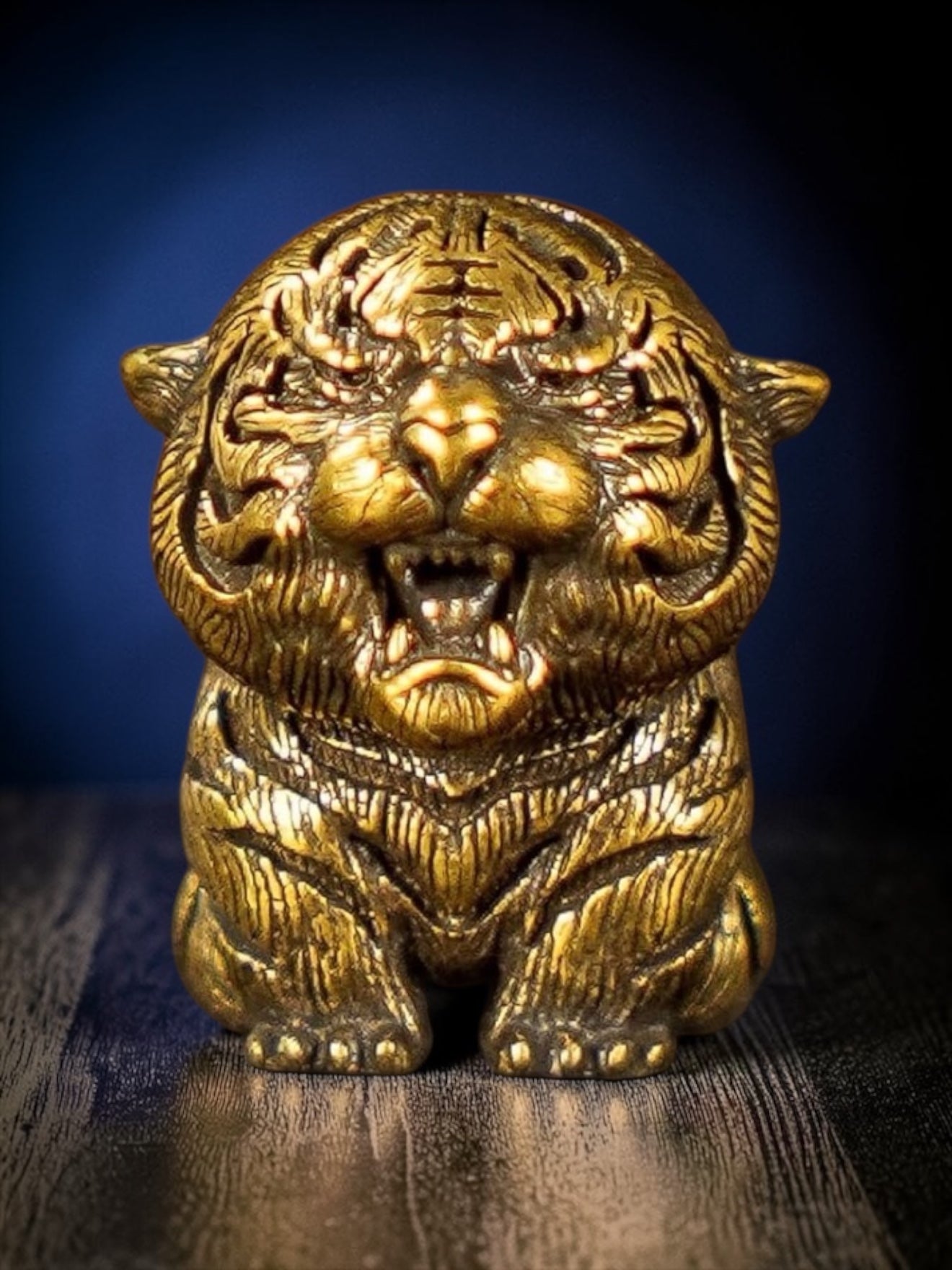 Brass Mini Baby Tiger Collectible Figurine