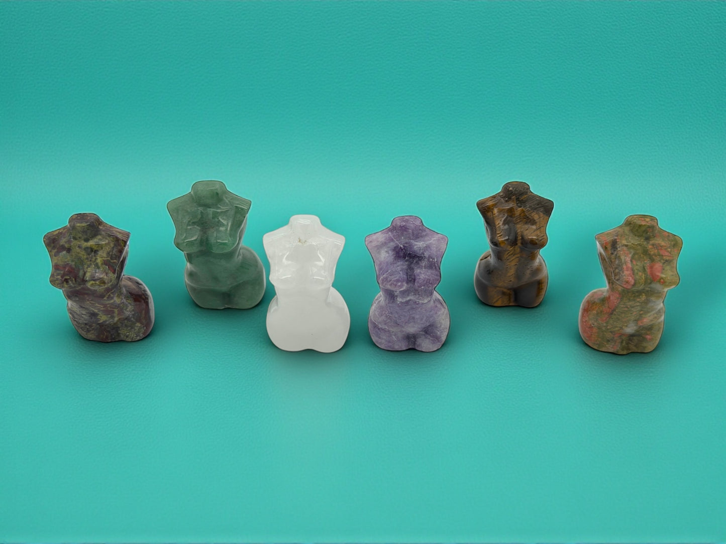 Crystal Female Bust Figurines
