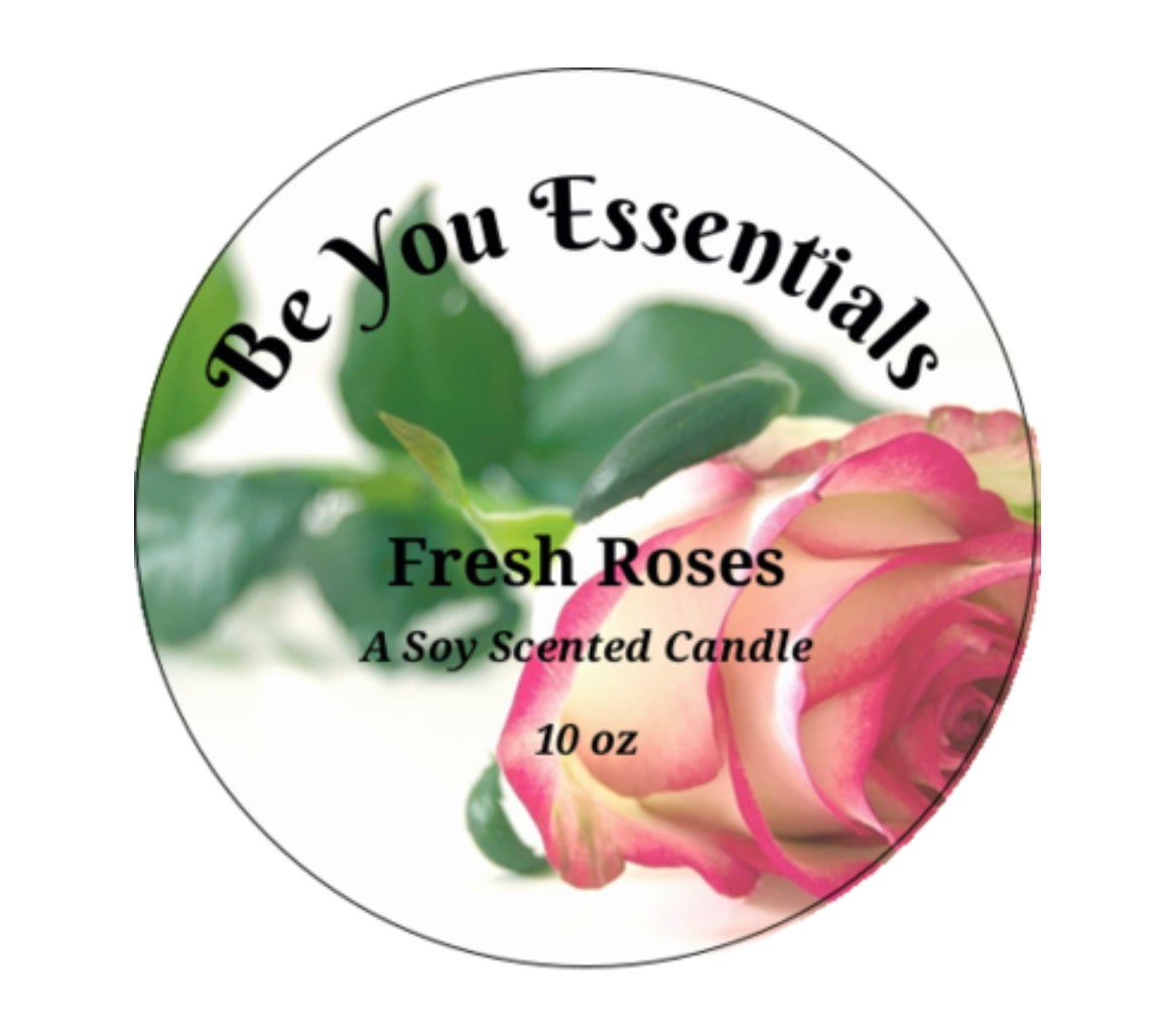Fresh Roses Scented Candle