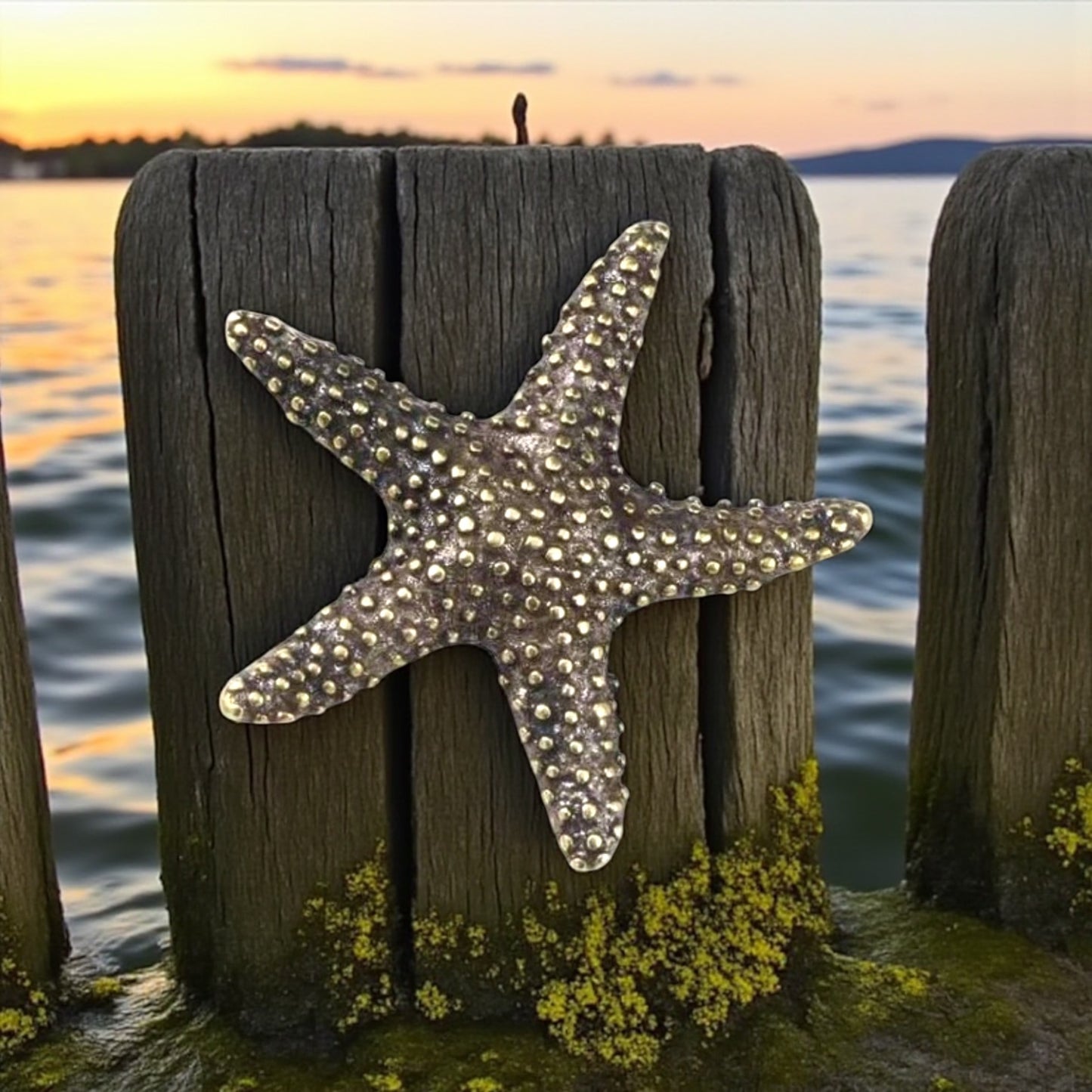 Vintage Brass Ocean Figures