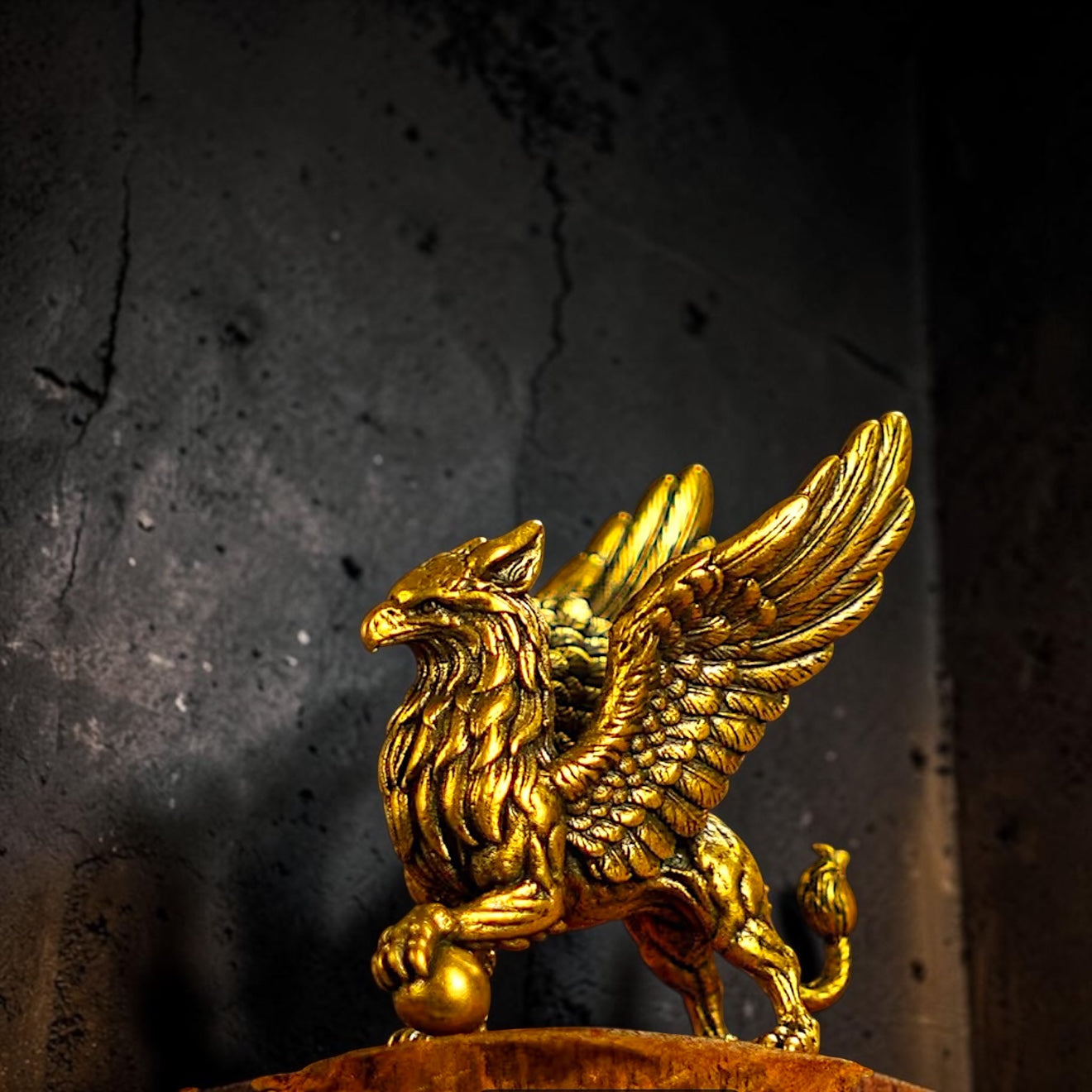 Brass Mini Griffin Collectible Figurine