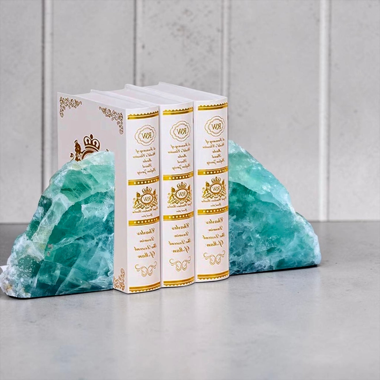 Heavy Duty Crystal Bookends