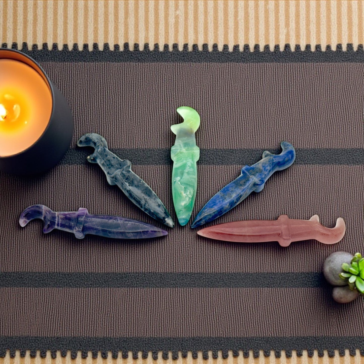 Crystal Moon Knifeshaped Wand