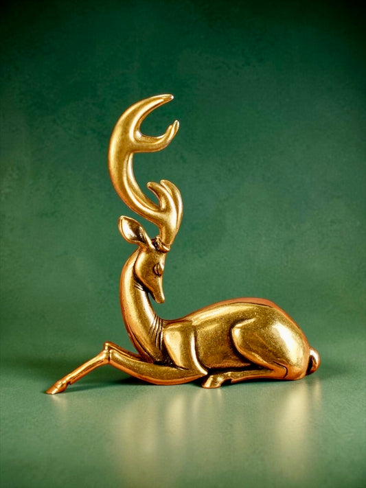 Brass Mini Deer Collectible Figurine