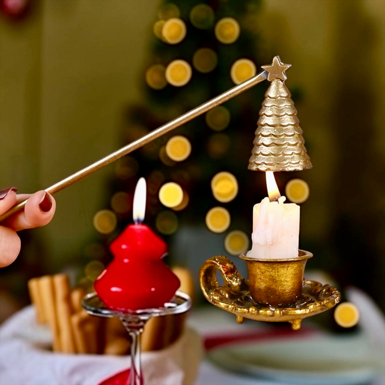 Holiday Style Candle Snuffer