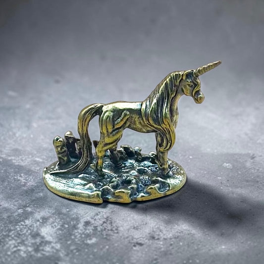 Brass Mini Unicorn Collectible Figurine