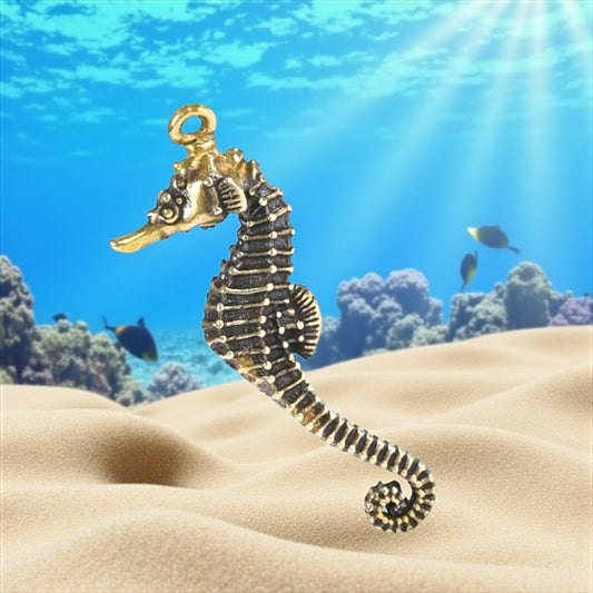 Vintage Brass Ocean Figures