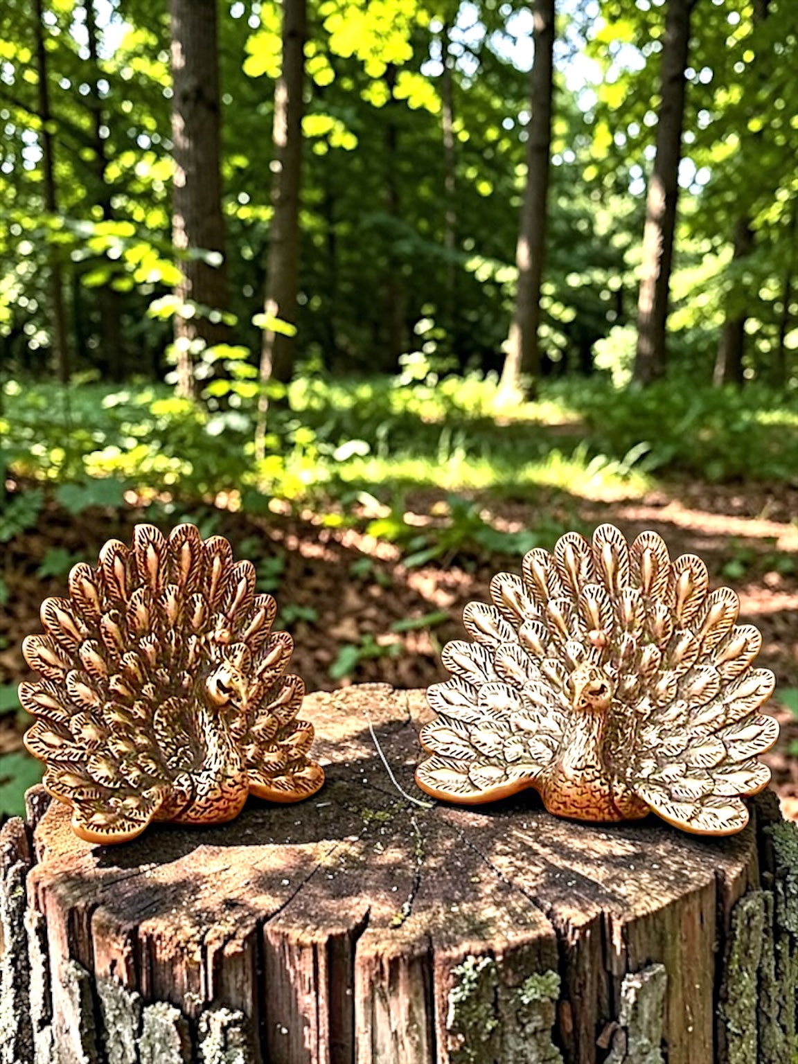 Brass Mini Peacock Collectible Figurine