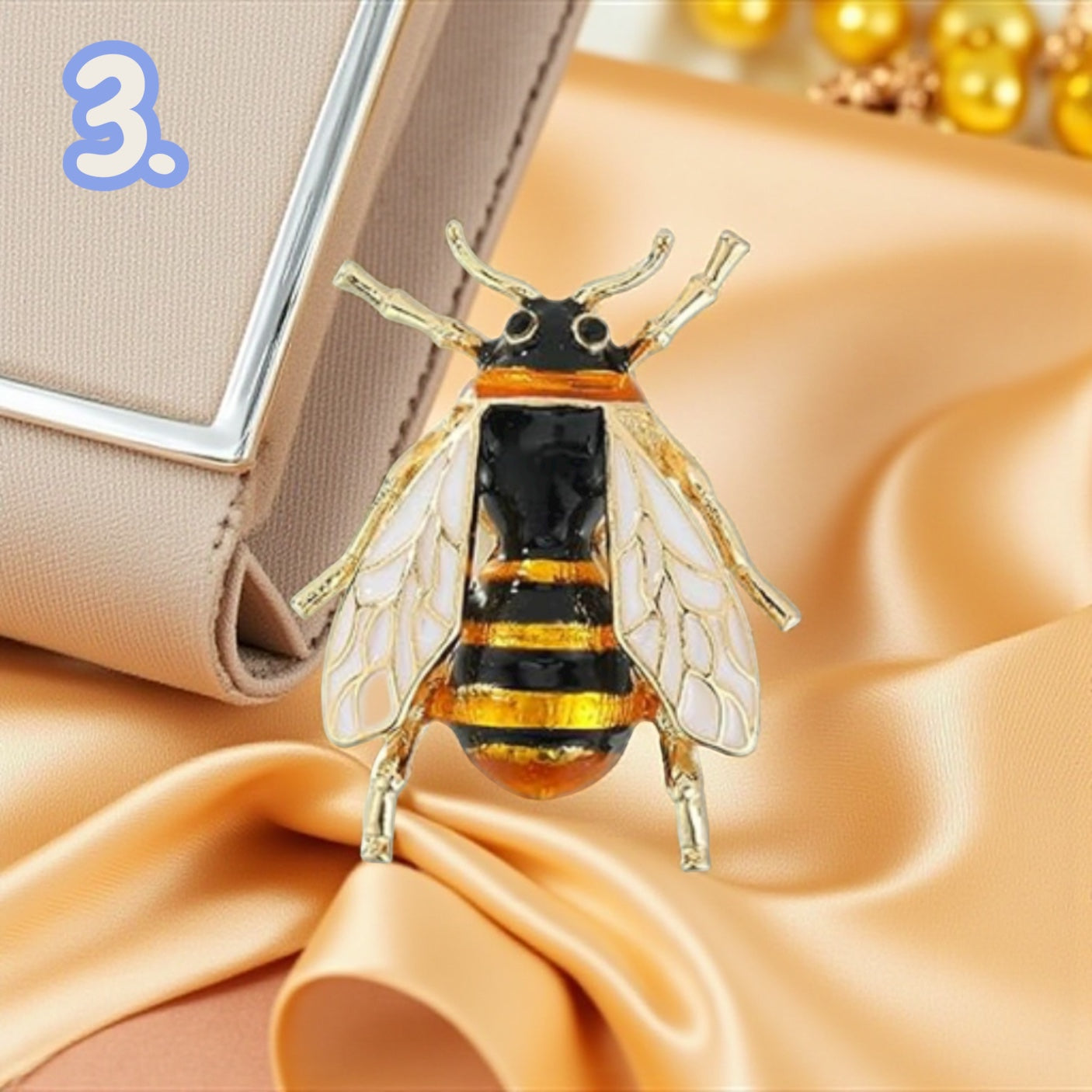 Insect Brooches: Bee Pins