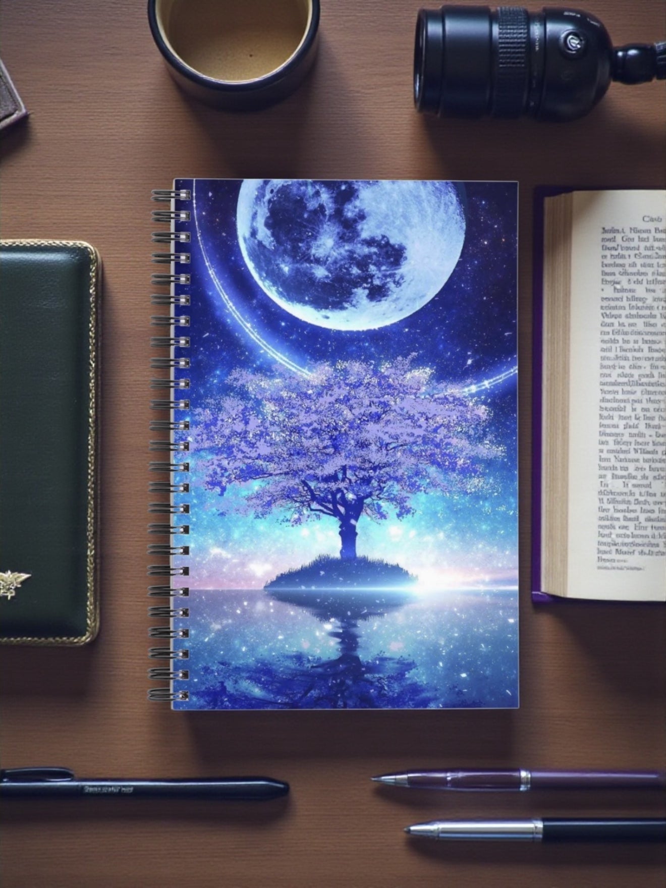 Ruled: Tree Of Life Moon Writing Journal