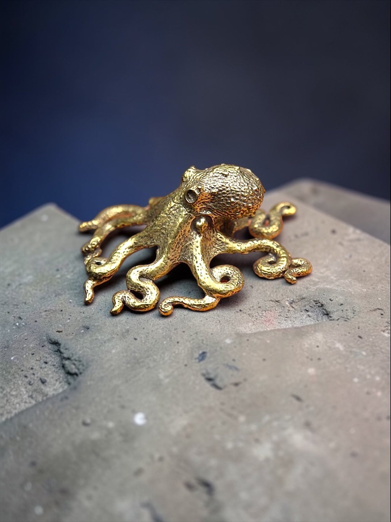 Brass Mini Octopus Collectible Figurine