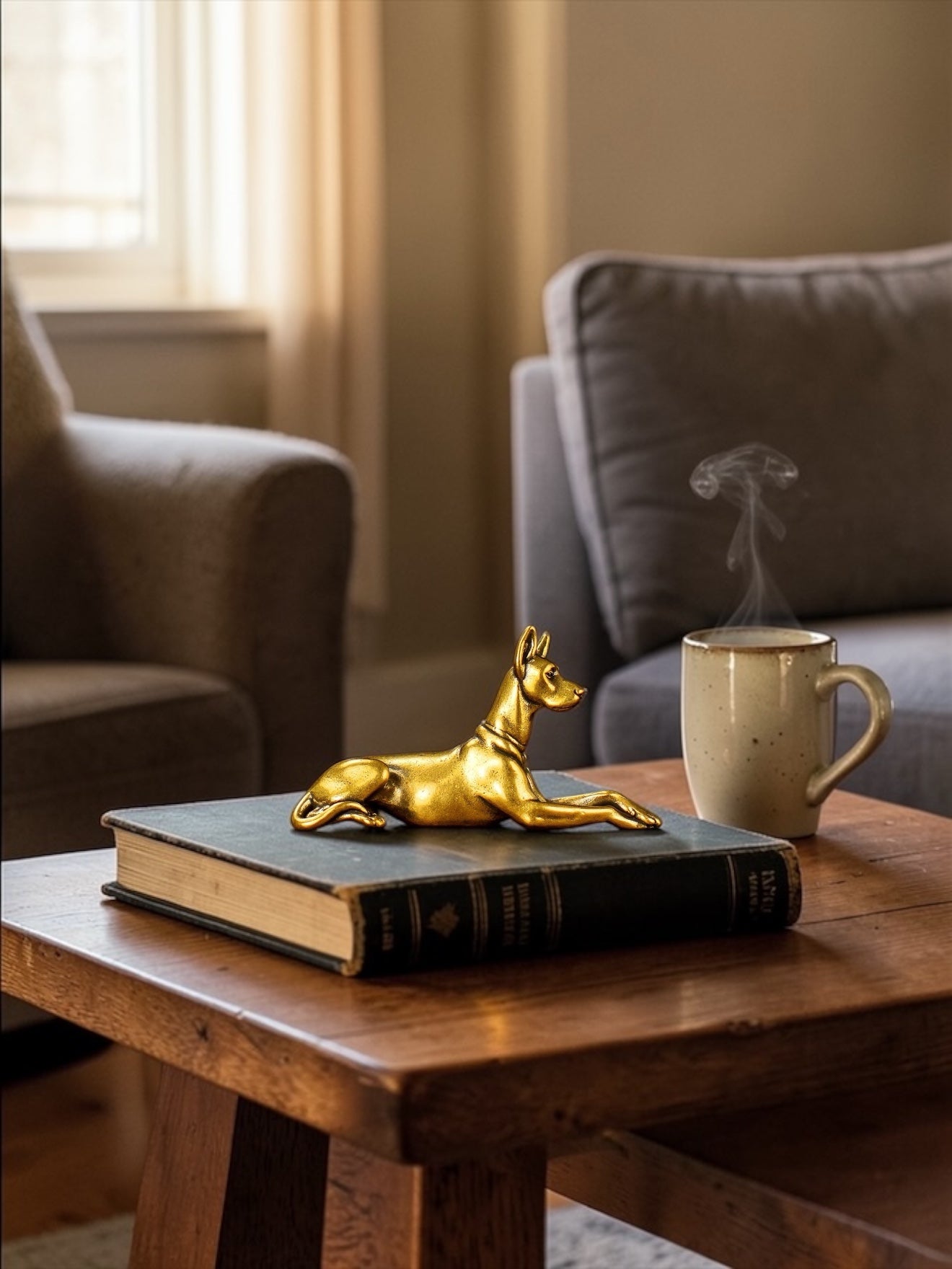 Brass Mini Doberman Collectible Figurine
