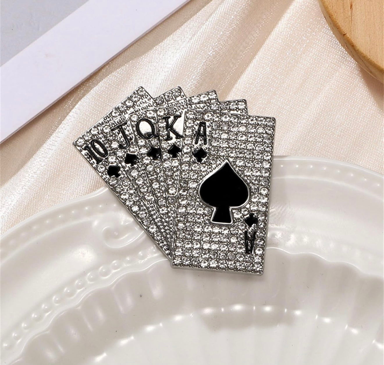 Vintage Playing Cards Brooches