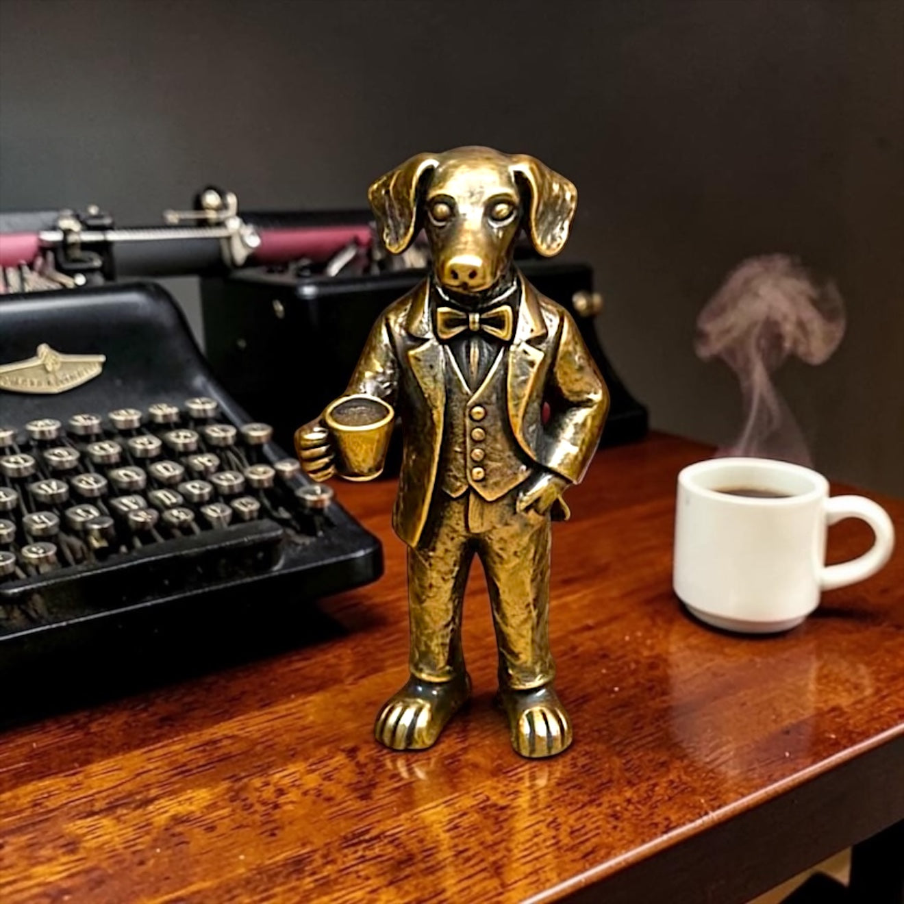 Brass Mini Dog Figurines