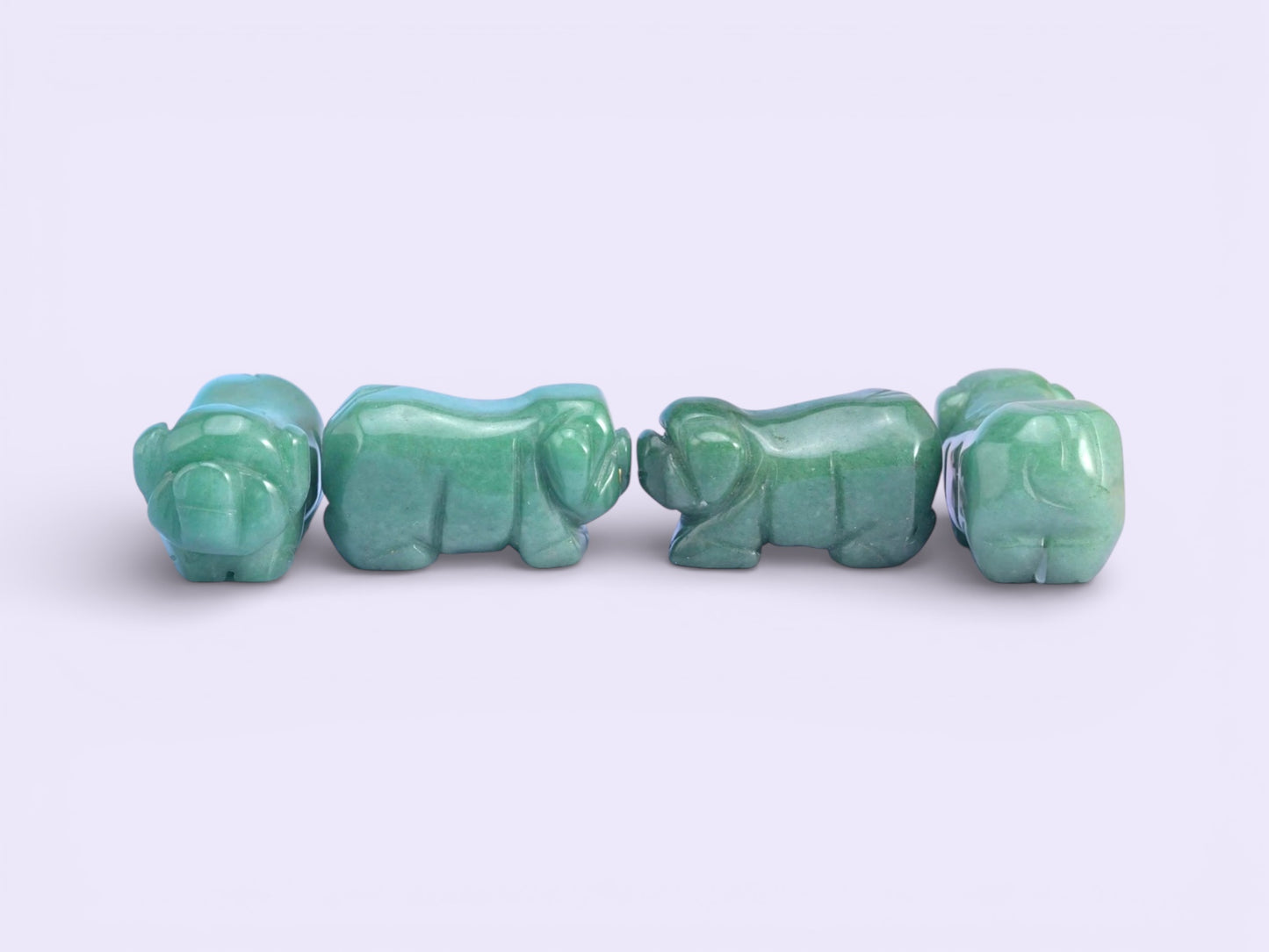Crystal Pigs Figurines