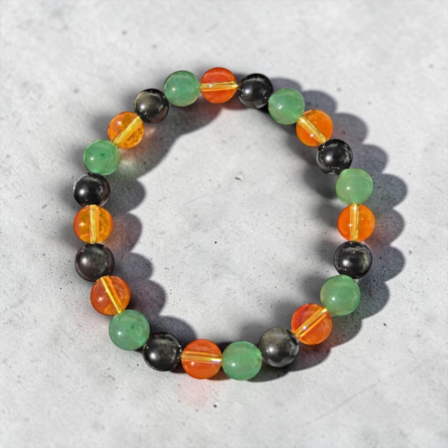 Reiki Crystal Healing Beaded Bracelet - Wealth & Abundance