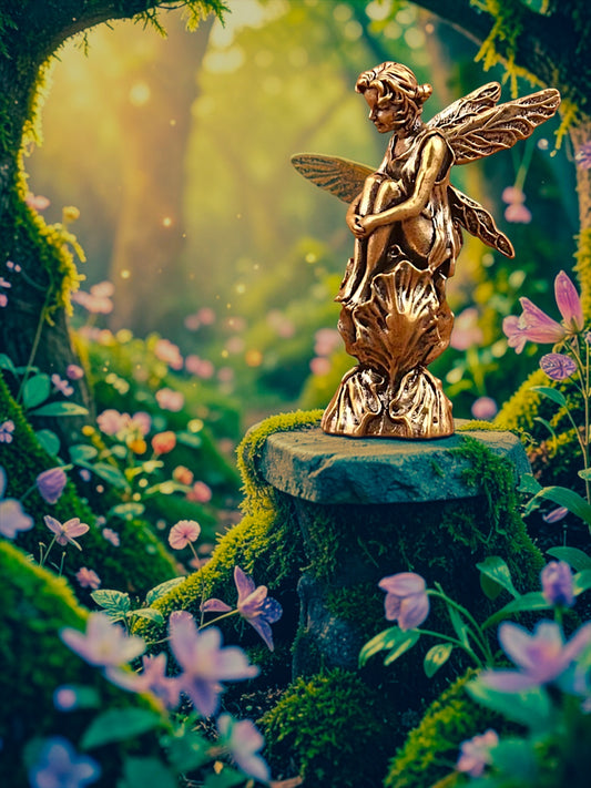 Brass Mini Fairy Collectible Figurine
