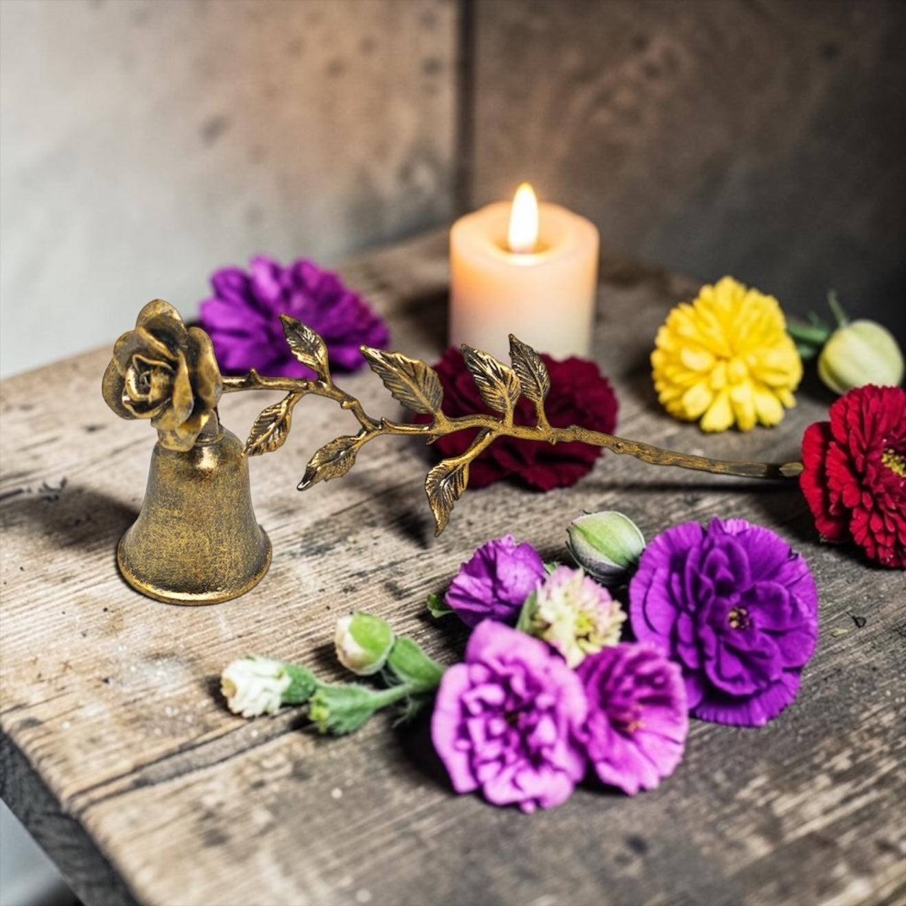 Vintage Gold Candle Snuffer