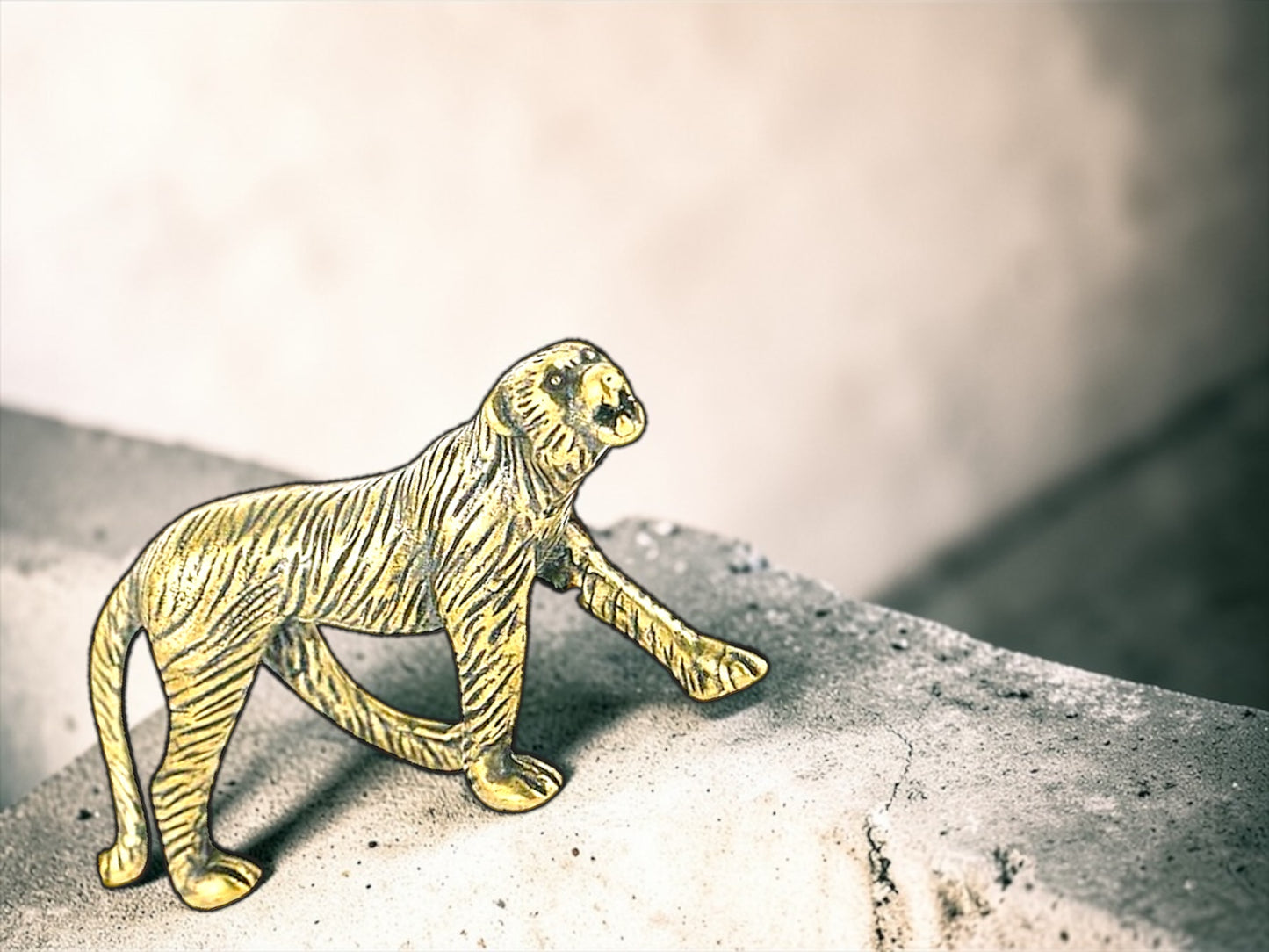 Brass Mini Leopard Collectible Figurine