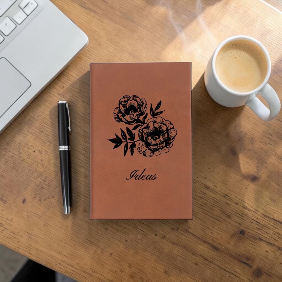 Faux Leather Lined Journal: Ideas