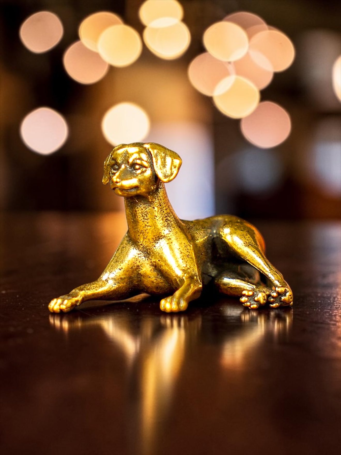 Brass Mini Dog Figurines