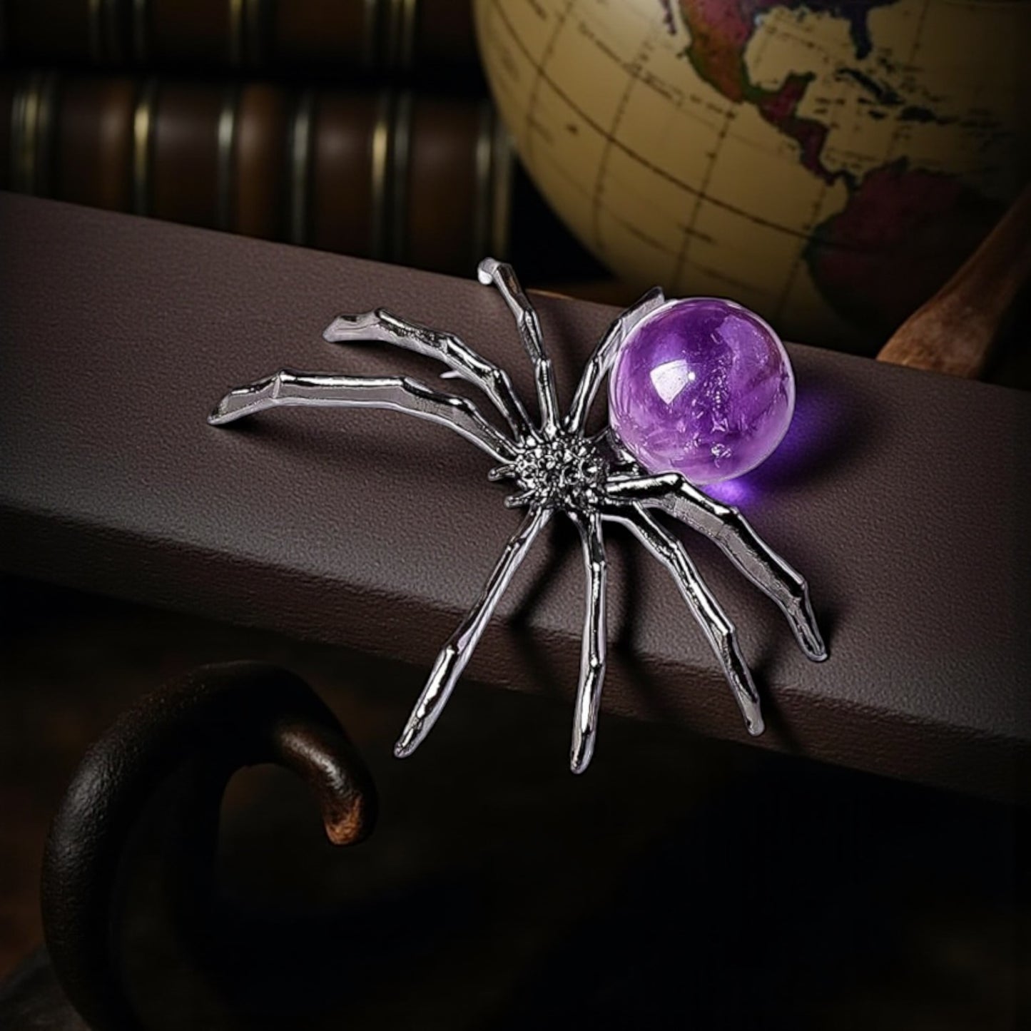 Spider Crystal Ball Figures