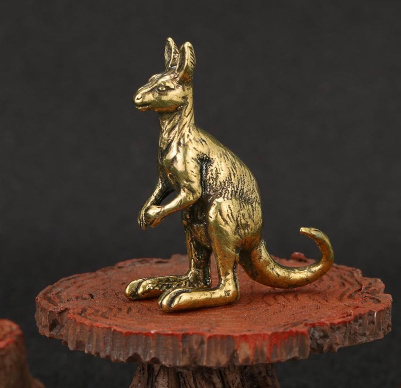 Brass Mini Kangaroo Collectible Figurine
