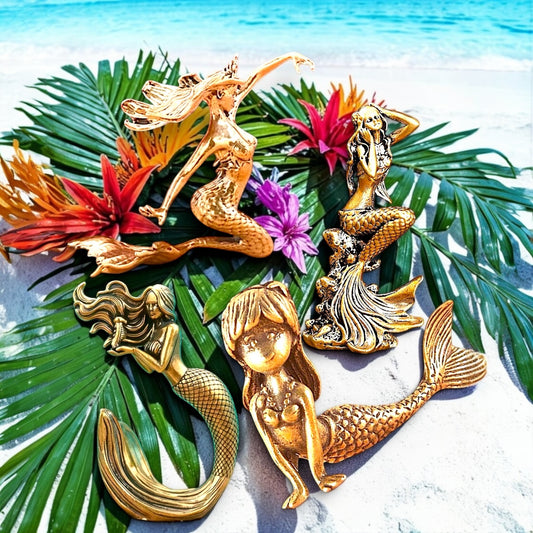 Brass Mini Mermaid Collectible Figurine