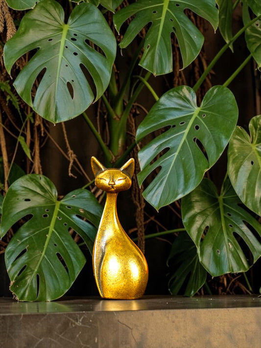 Brass Mini Cat Figurines
