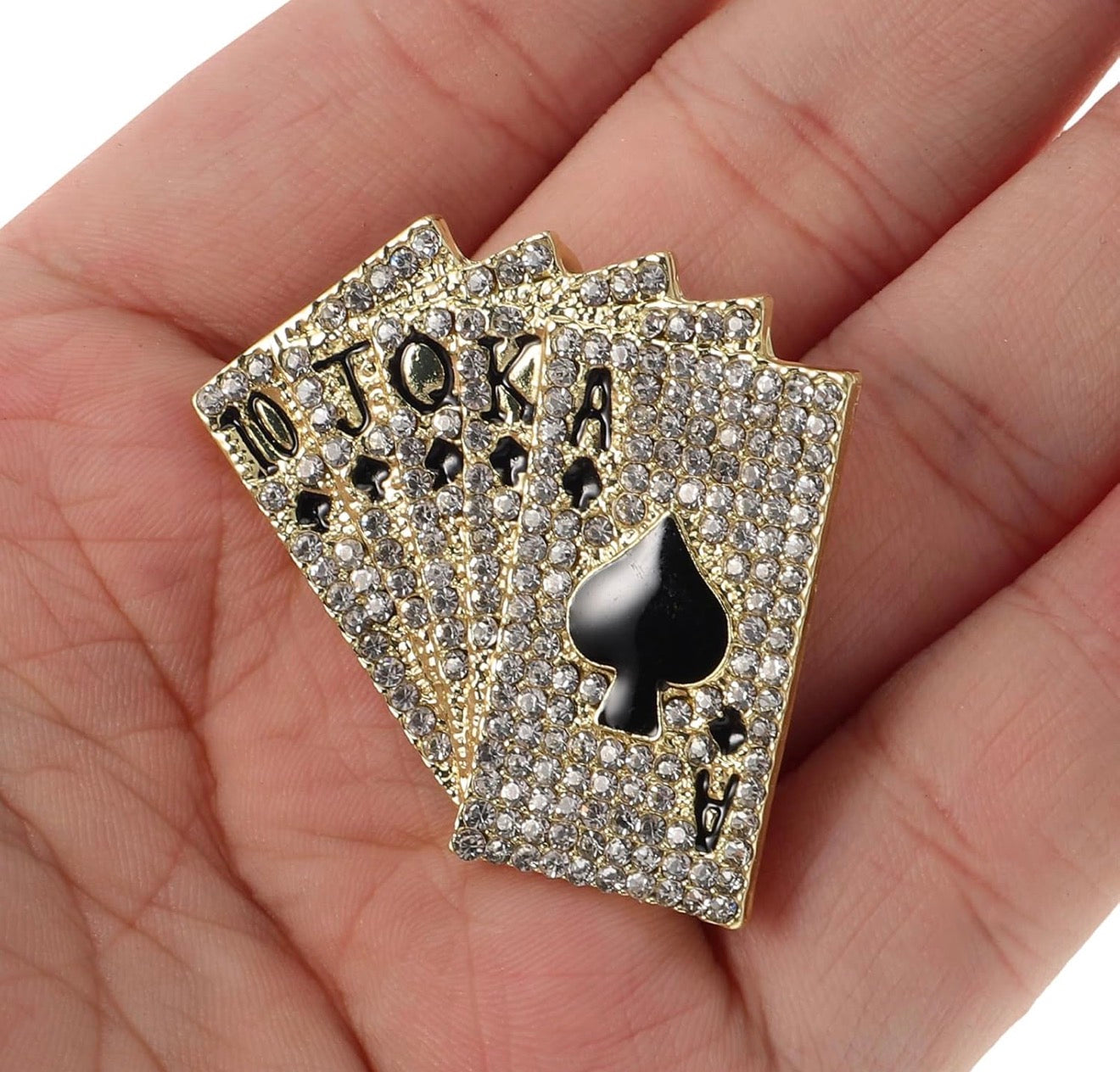 Vintage Playing Cards Brooches